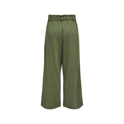 Seul le pantalon en viscose verte