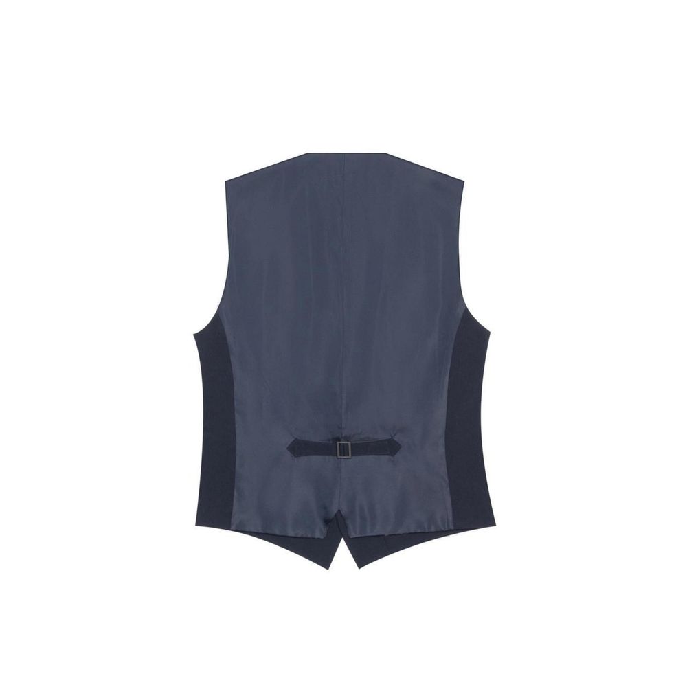 Antony Morato Blue Polyester Waistcoat MMVS00009-FA600255