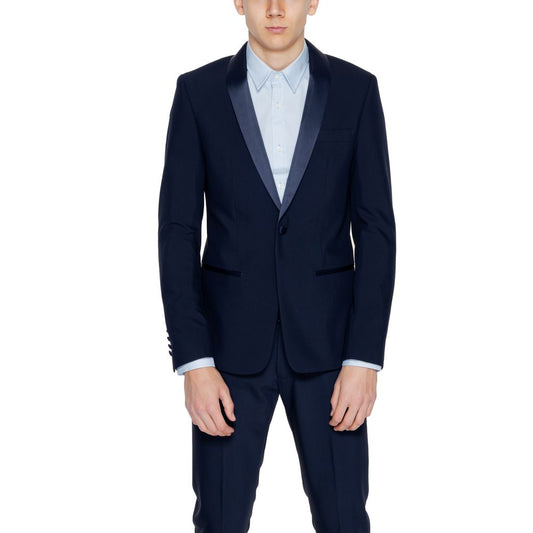 Antony Morato blauwe polyester blazer