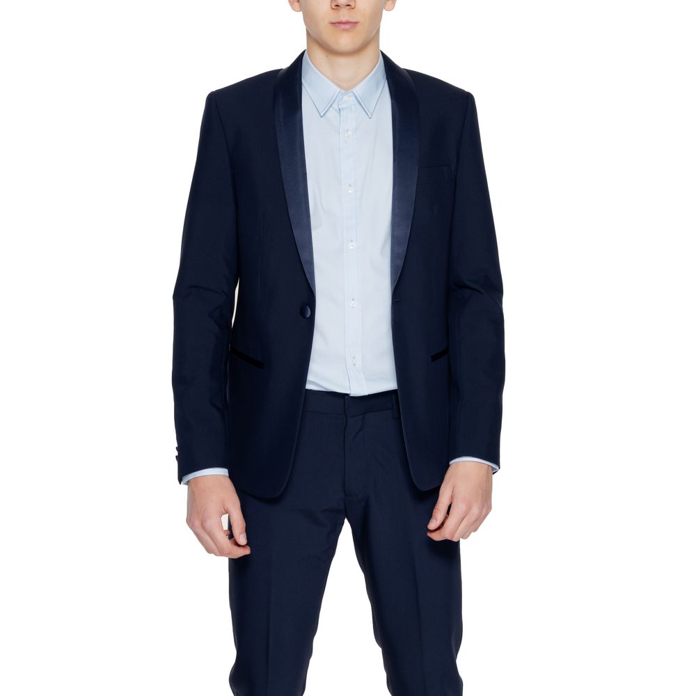 Antony Morato blauwe polyester blazer