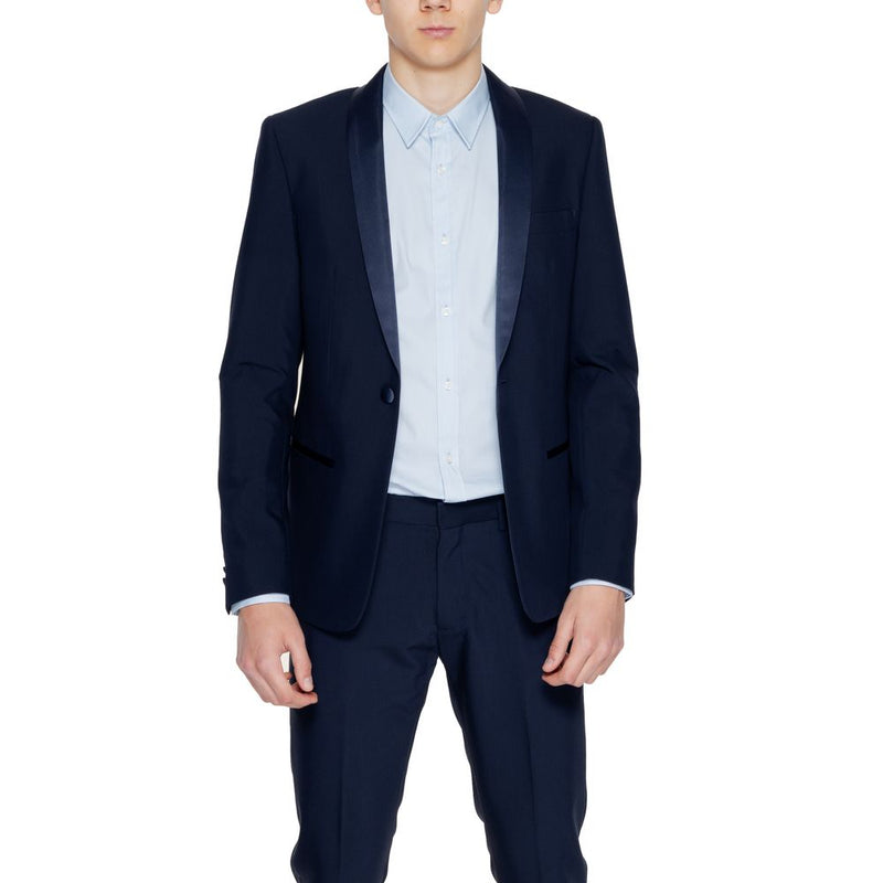 Antony Morato MMJS00034-FA600255 Blazer Bleu Polyester pour Homme