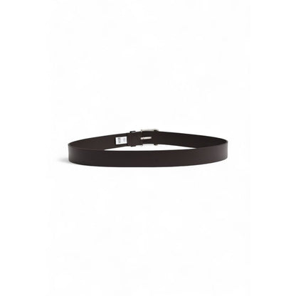 Bruine leren riem van Hugo Boss