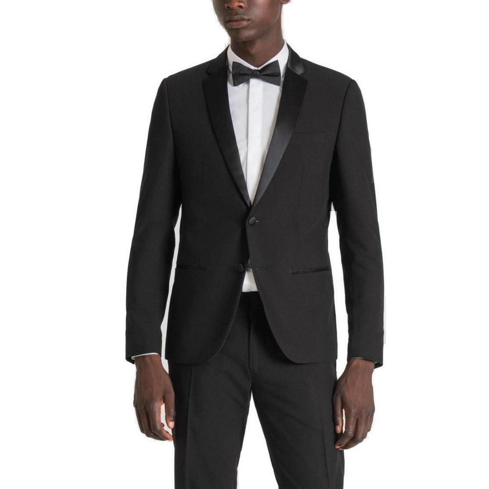 Antony Morato zwarte polyester blazer