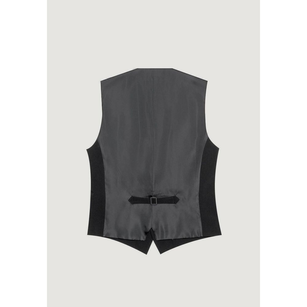 Antony Morato Black Polyester Waistcoat for Men - MMVS00009-FA600255