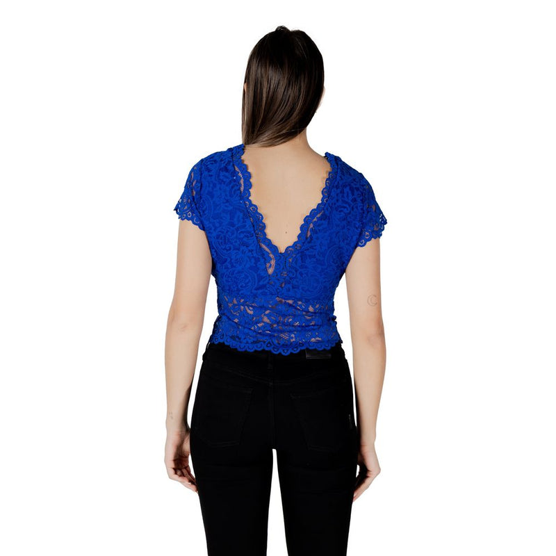 Morgan De Toi Top Femme Bleu - Design Élégant en Dentelle