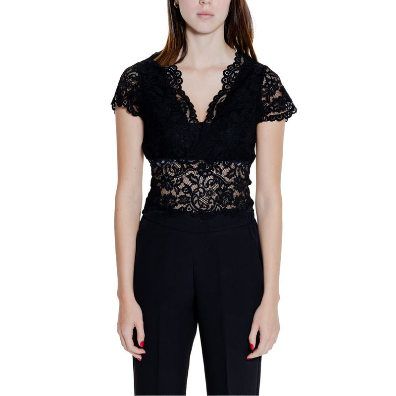 Morgan De Toi 241-DANSA Top Noir - Design Élégant en Dentelle