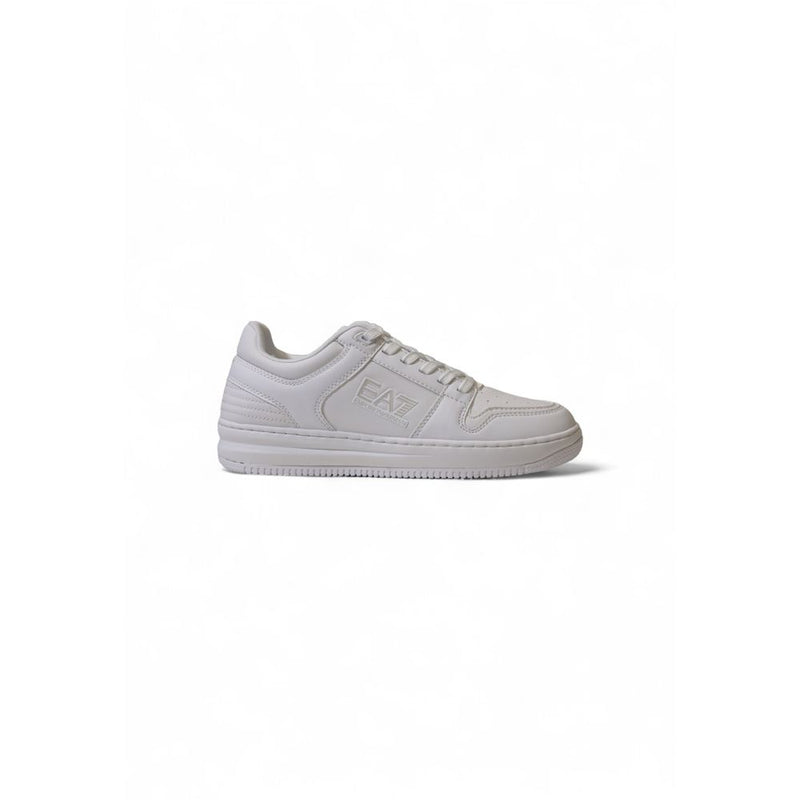EA7 Emporio Armani White Polyester Sneaker - Unisex Style