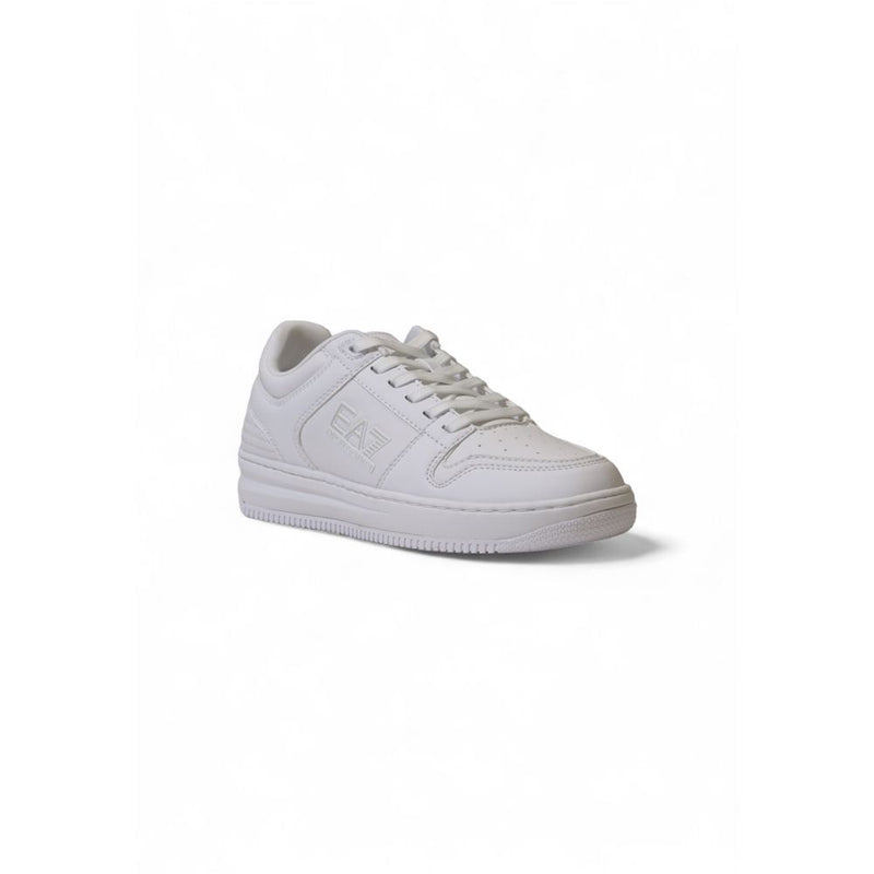 EA7 Emporio Armani White Polyester Sneaker - Unisex Style
