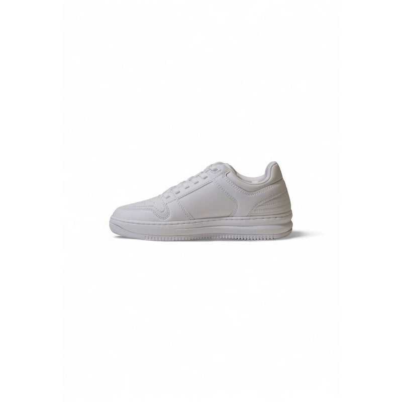 EA7 Emporio Armani White Polyester Sneaker - Unisex Style