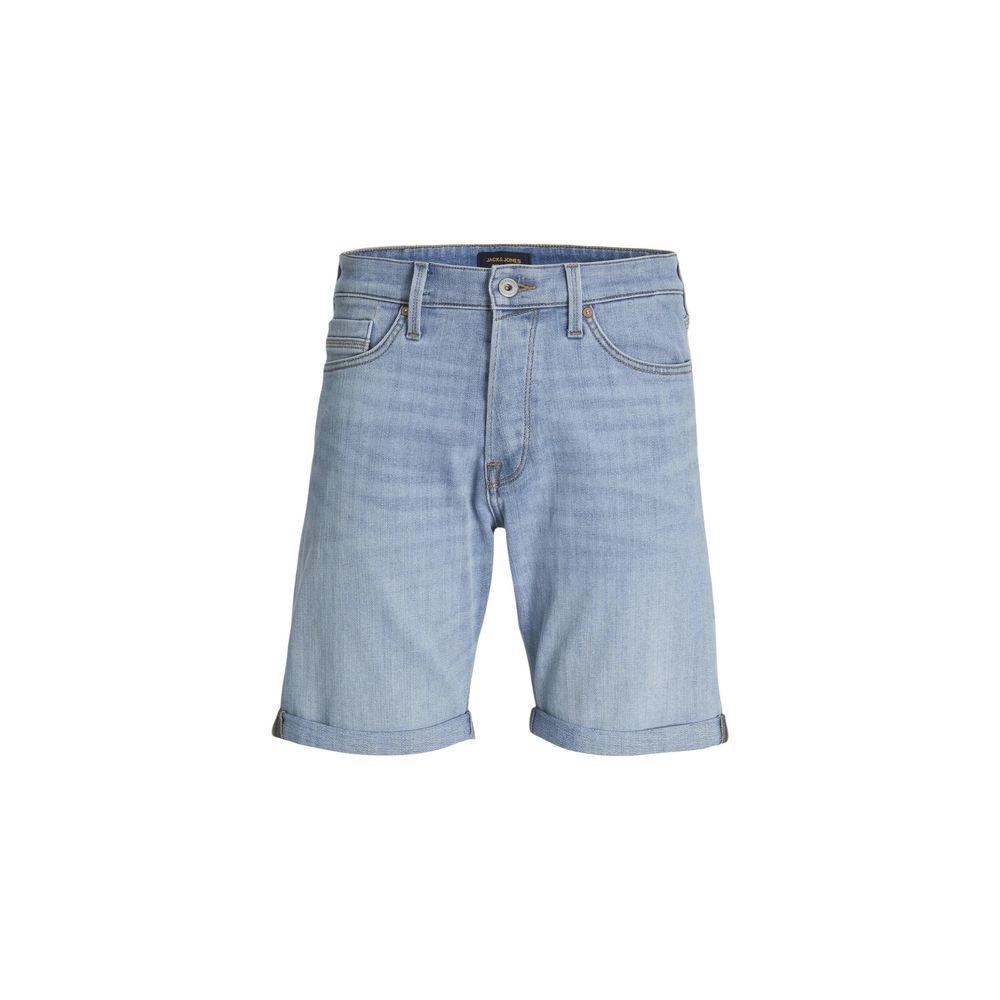 Jack Jones Light Blue Cotton Bermuda Shorts for Men