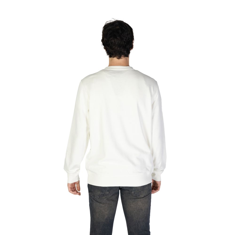 Sweat-shirt en coton blanc Hugo Boss