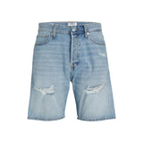 Jack Jones Light Blue Cotton Bermuda Shorts for Men
