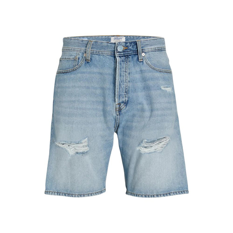Jack Jones Bermuda van lichtblauwe katoen