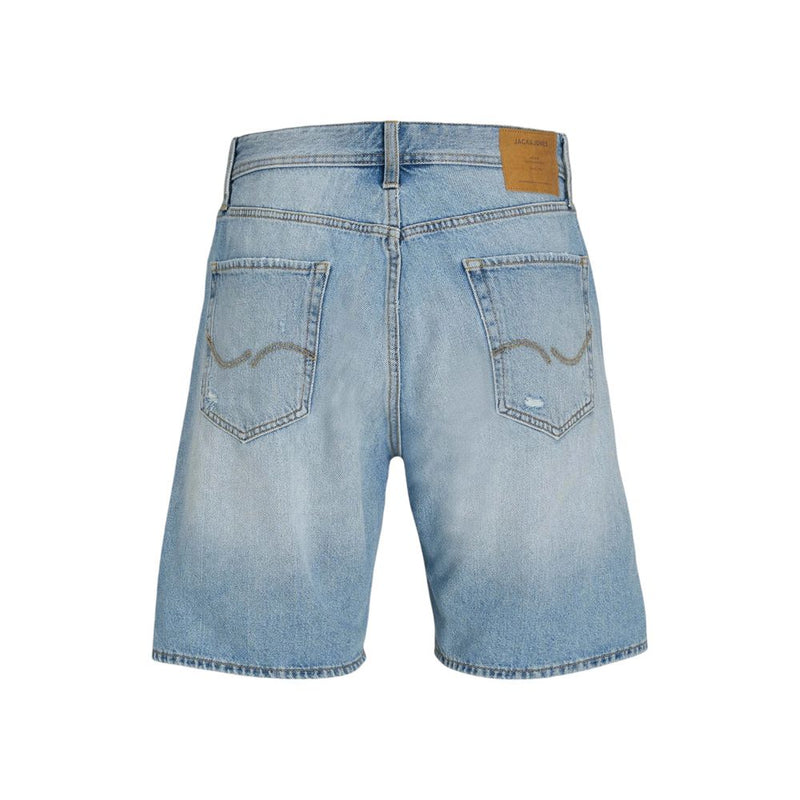 Jack Jones Bermuda van lichtblauwe katoen