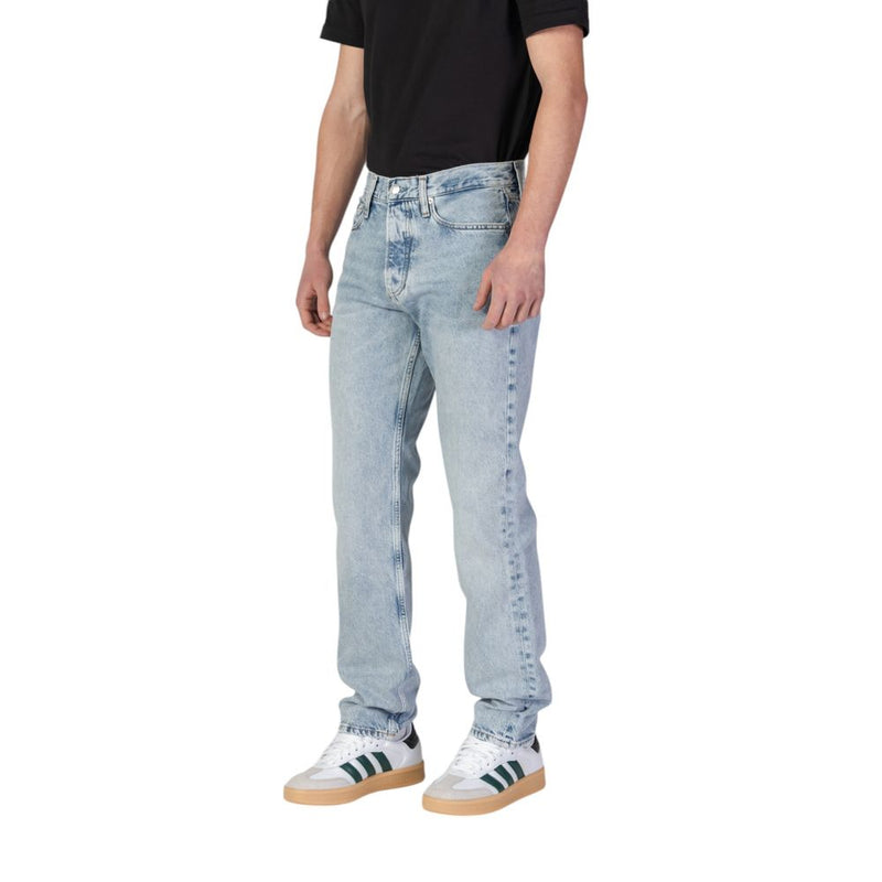Calvin Klein Jeans, lichtblauwe biologische katoenen relaxte fit jeans