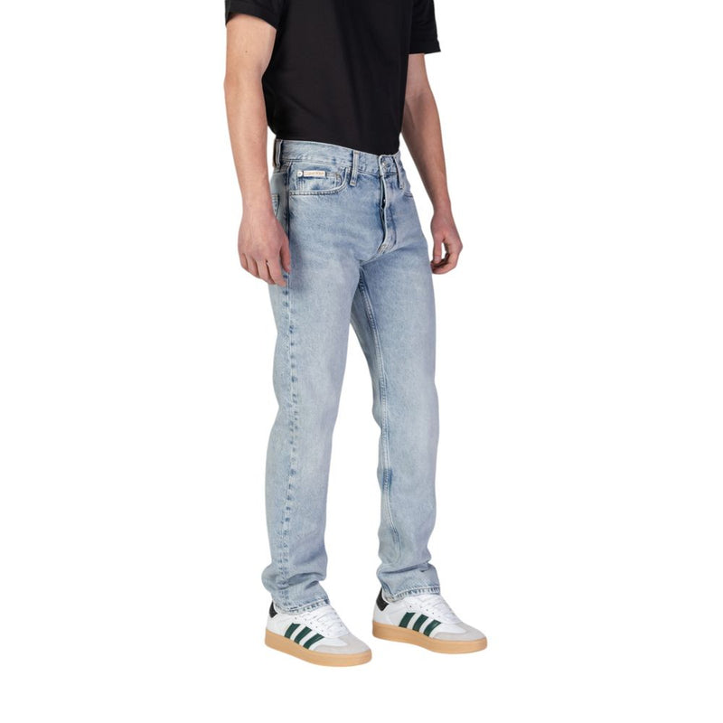 Calvin Klein Jeans, lichtblauwe biologische katoenen relaxte fit jeans