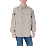 Chemise Beige en Coton Recyclé Calvin Klein Jeans pour Homme