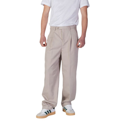 Pantalon en polyester recyclé beige Calvin Klein Jeans