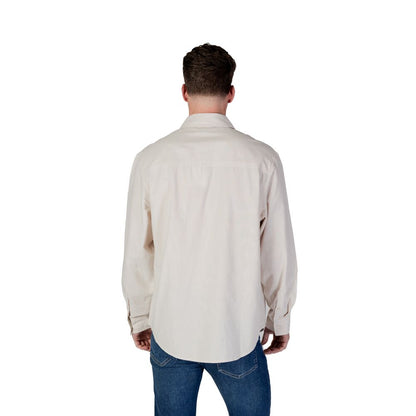 Chemise en coton recyclé beige Calvin Klein Jeans