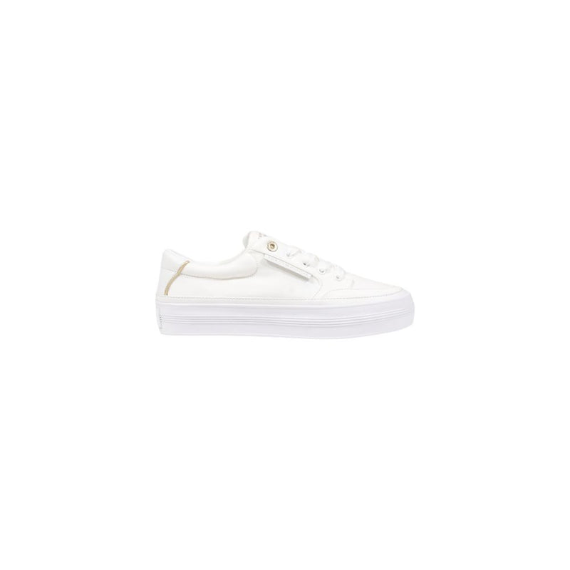 Tommy Hilfiger Cream Recycled Cotton Sneaker - Sustainable Style