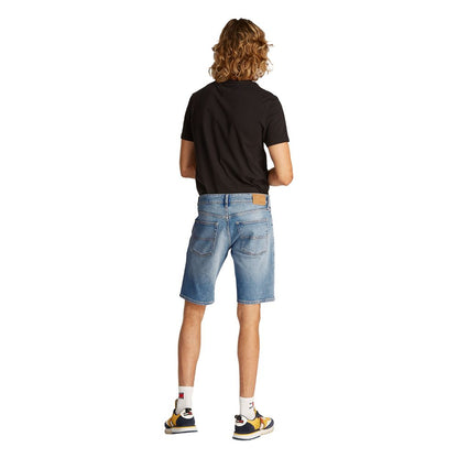 Tommy Hilfiger Jeans Light Blue Recycled Cotton Bermuda