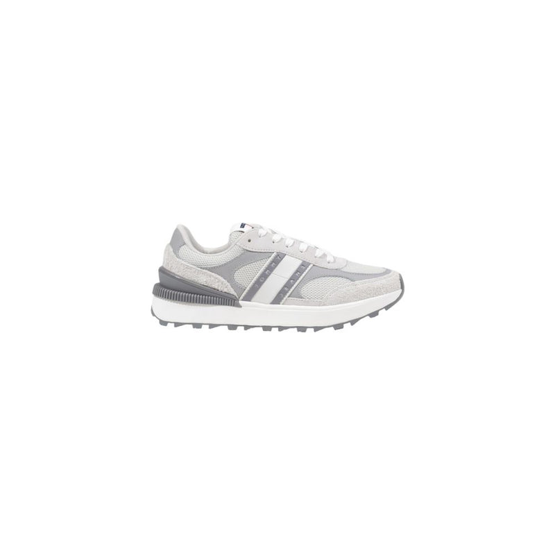 Tommy Hilfiger Jeans Gray Suede Leather Sneaker for Women