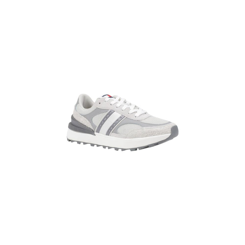 Tommy Hilfiger Jeans Gray Suede Leather Sneaker for Women