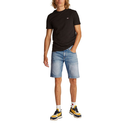 Tommy Hilfiger Jeans Light Blue Recycled Cotton Bermuda