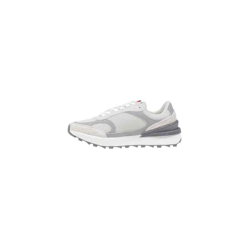 Tommy Hilfiger Jeans Gray Suede Leather Sneaker for Women