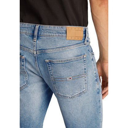 Tommy Hilfiger Jeans Light Blue Recycled Cotton Bermuda