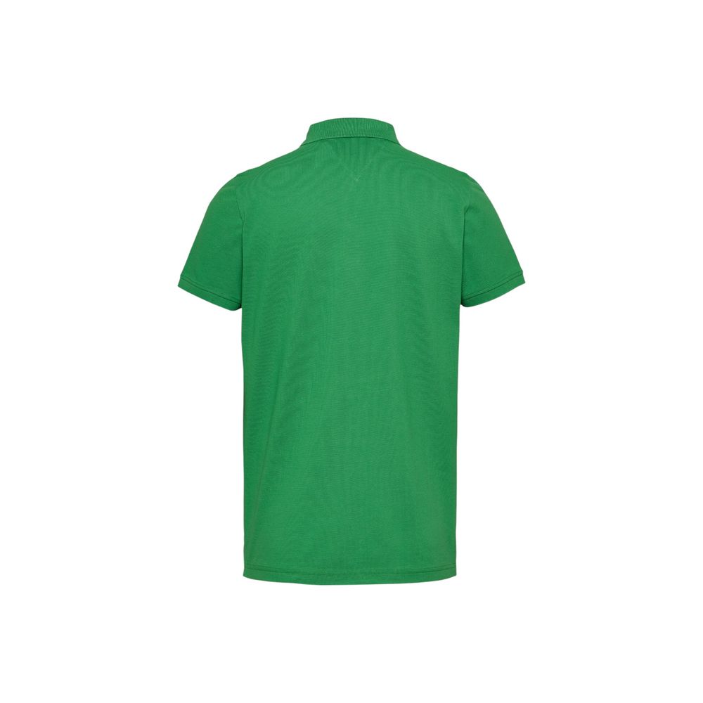 Polo en coton vert Tommy Hilfiger Jeans