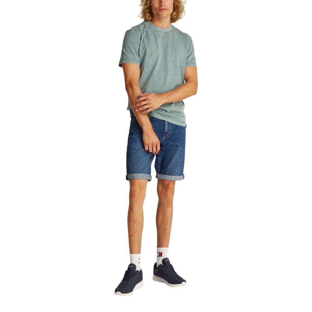 Calvin Klein Jeans Bermuda Shorts en Coton Bleu pour Homme