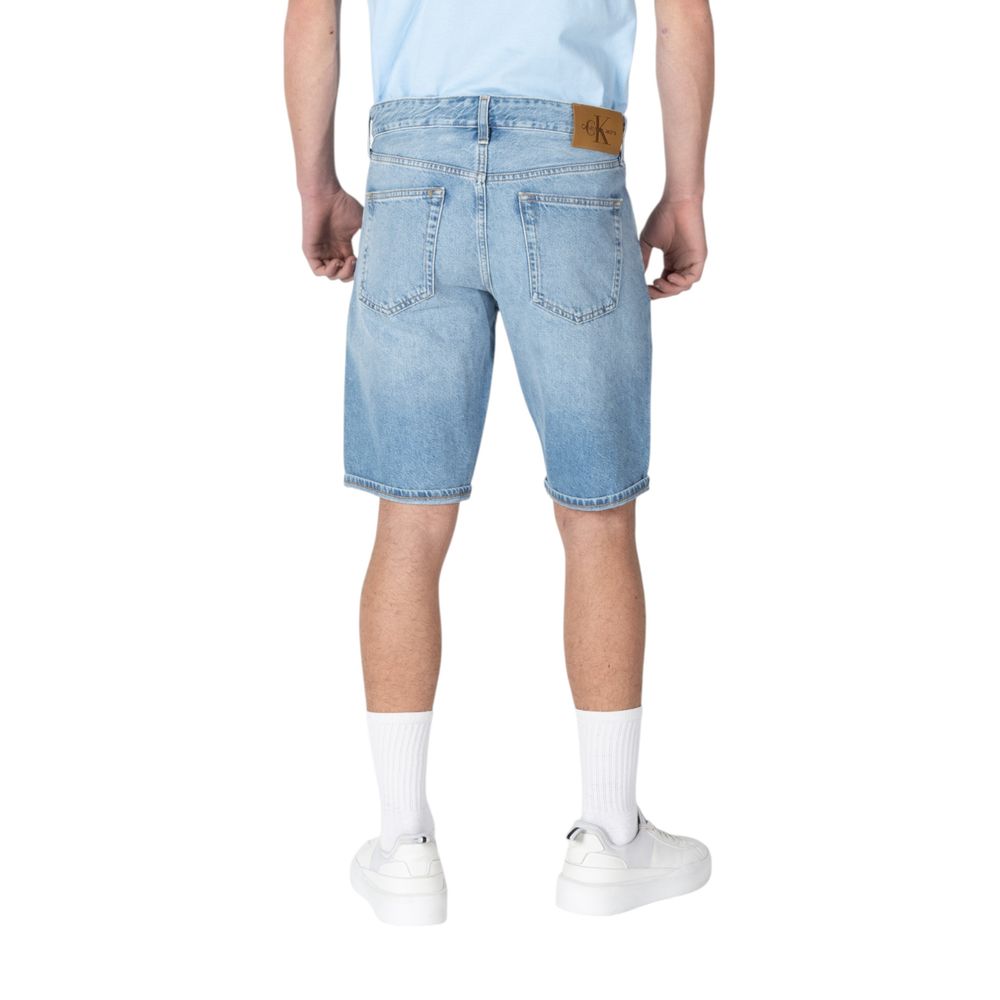 Calvin Klein Jeans Bermuda Shorts en Coton Bleu
