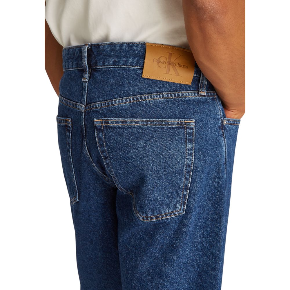 Calvin Klein Jeans Bermuda Shorts en Coton Bleu pour Homme