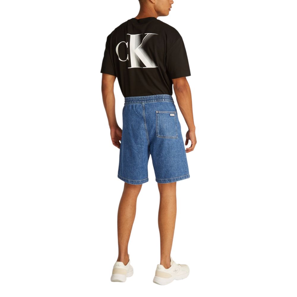 Calvin Klein Jeans Bermuda en Denim Bleu pour Homme