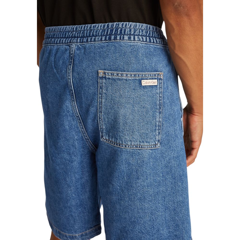 Calvin Klein Jeans Bermuda en Denim Bleu pour Homme