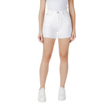 Calvin Klein Jeans MOM J20J225153 Femme Shorts Blanc en Coton