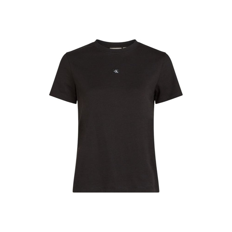 T-shirt en coton recyclé noir Calvin Klein Jeans pour femmes