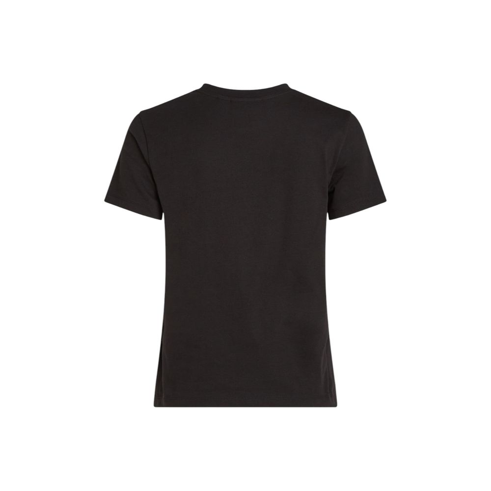 Calvin Klein Jeans Black Recycled Cotton T-Shirt for Women