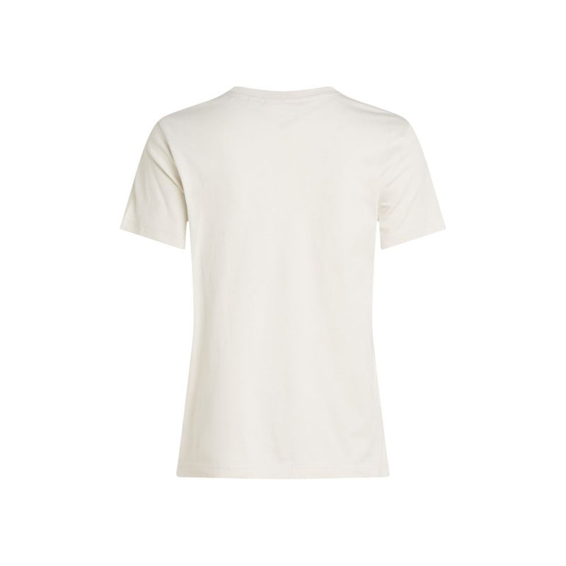 T-shirt Beige en Coton Recyclé Calvin Klein Jeans pour Femme