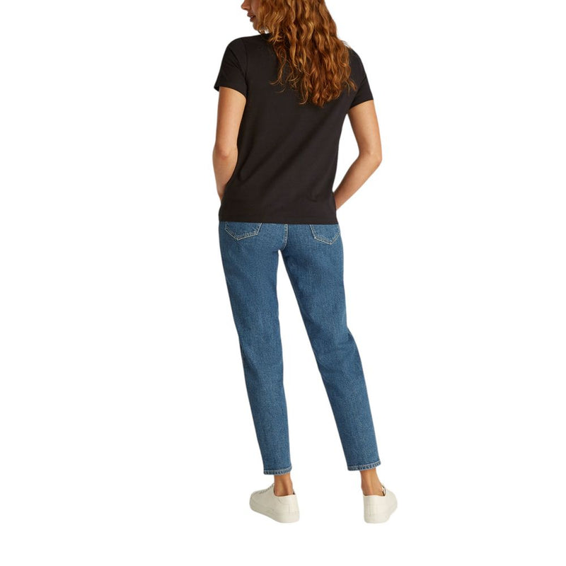 T-shirt en coton recyclé noir Calvin Klein Jeans pour femmes