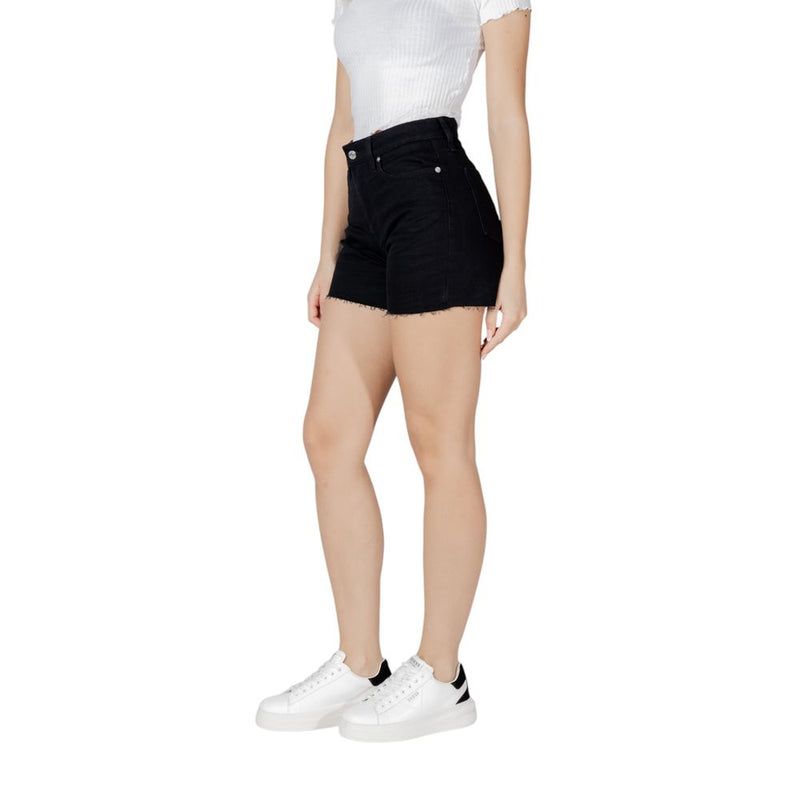 Calvin Klein Jeans Black Cotton MOM Shorts for Women