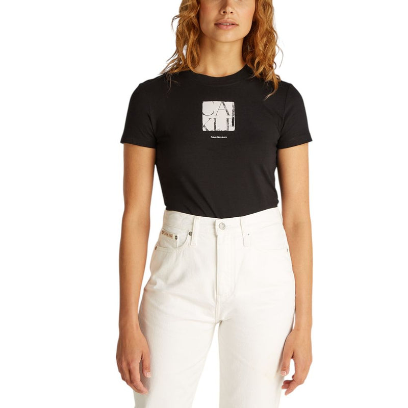 T-shirt Noir en Coton Recyclé Calvin Klein Jeans