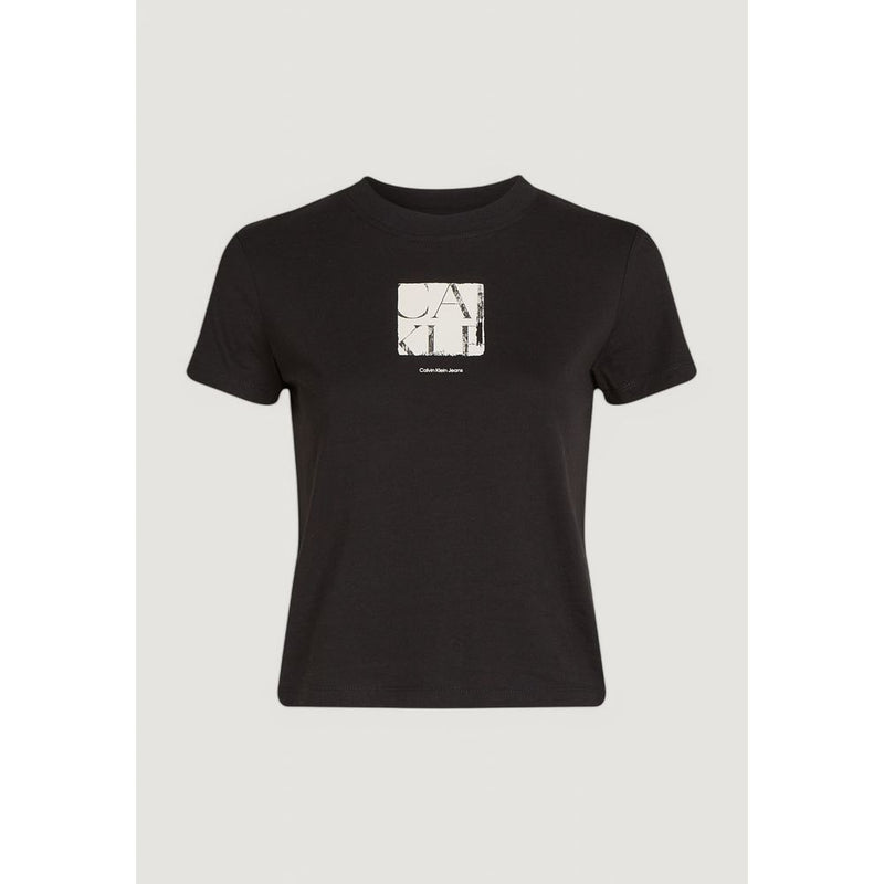 T-shirt Noir en Coton Recyclé Calvin Klein Jeans
