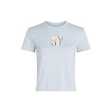 T-shirt en coton recyclé bleu Calvin Klein Jeans