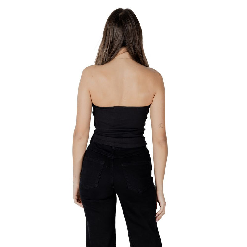 Calvin Klein Jeans WOVEN LABEL RIB J20J225310 Top Femme - Noir