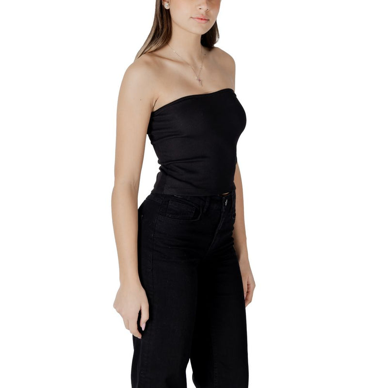 Calvin Klein Jeans WOVEN LABEL RIB J20J225310 Top Femme - Noir