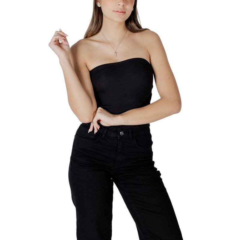 Calvin Klein Jeans WOVEN LABEL RIB J20J225310 Top Femme - Noir