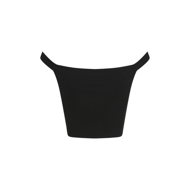 Calvin Klein Jeans Black Viscose Bardot Top - Stylish & Comfortable