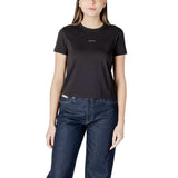 T-shirt en coton recyclé noir Calvin Klein Jeans pour femmes